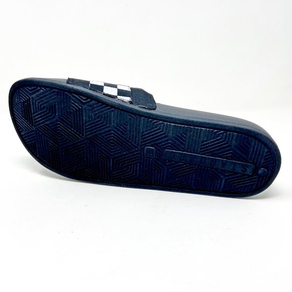 STNDRD Standard Los Angeles Monaco Checkerboard Black White Mens Slides - Picture 5 of 5
